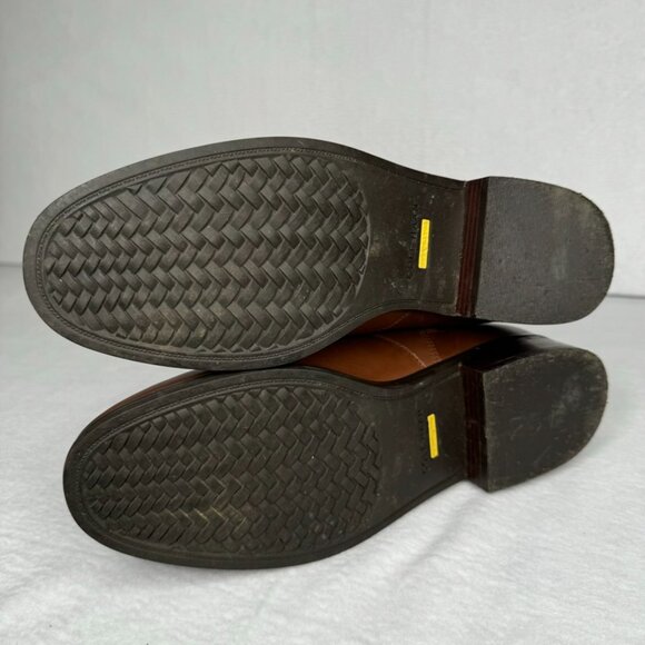 Cole Haan Noelle Riding Boots Brown Leather Side Zip Knee high Size 9 B - Picture 9 of 16